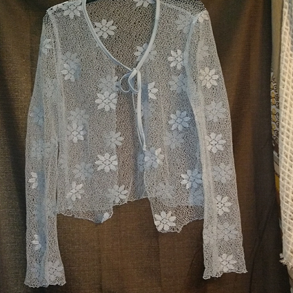 BOHEIMIAN cardigan super cute periwinkle